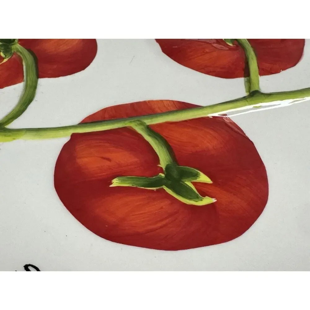 Vintage Certified International Judy Phipps Tomato Oval Platter 20 in X 3 in
